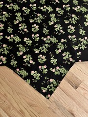 Ralph Lauren Embroidered Fabric, Trefoil Embroidery In Midnight