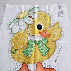 Spring Mills Cut-Out CHICKADEE Fabric Panel – Uncut VTG #7571