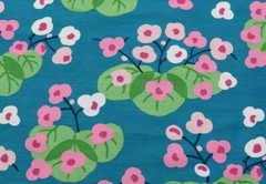 SCHUMACHER CURTAIN FABRIC DESIGN “Saku” 3.6 METRES PEACOCK LINEN BLEND