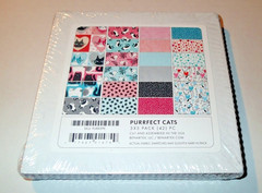 BENARTEX CONTEMPO COTTON FABRIC ~ PURRFECT CATS ~ 5″ X 5″ PACK ~ 42 PIECES *NEW