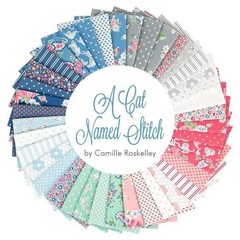 A Cat Named Stitch by Camille Roskelly for Moda Fat Quarter Bundle