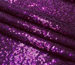 3mm Fabric Material Sequins Glitter Pailletes 120cm Wide Sparkling PURPLE Sequin
