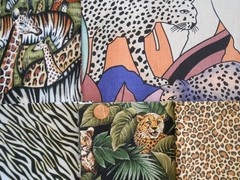 I SPY Safari JUNGLE Animal Kingdom Fat/Long Quarter 1/2 Yard Quilt Fabric Bundle