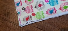 Soft Brushed Novelty Print Fabric Cartoon Bird Cages Birds 1yd 44″ Wide Sewing