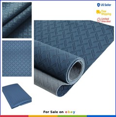 Marine Vinyl Fabric 1.0mm Thick 61 Inch Wide Blue Upholstery Faux Leather for