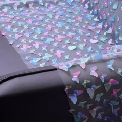 3D Butterfly Mesh Tulle Cloth Gradient Organza Wedding Party Skirt Sewing Fabric