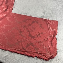 Red Floral Fabric Damasco Ruby Cotton 1.5 Yd x 57″ Remnant Fabric Upholstery