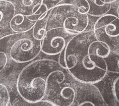 Ivory Kitchen Fabric Red Rooster Cotton Fabric 21″ x 44″ Swirl Pattern Gray Crea