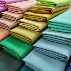 50 PCS 8×8 inches 100% Cotton Squares – Multicolor Solid Fabric Bundle for Qu…