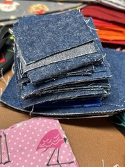 Quilting Crafting Fabric Scraps Lot, Multicolor Assorted Patterns , 1.6 Lbs