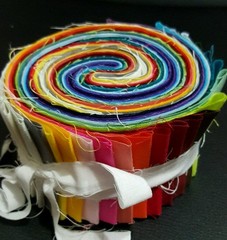 Lot of 25-2″ SOLID colors, strips, jelly roll, quilt, cotton fabric-grab bag
