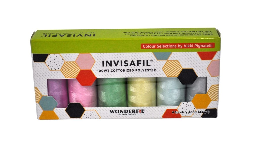 WonderFil Specialty Threads Invisafil Thread Mini-Packs (B006) Assorted