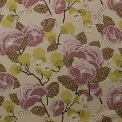 P KAUFMANN DECO DIVA DUSK PINK GREEN LARGE FLORAL MULTIUSE FABRIC BY YARD 54″W