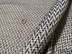 1.25 yards KRAVET DESIGN 36418.50 Chevron Navy Performance Crypton Home Fabric