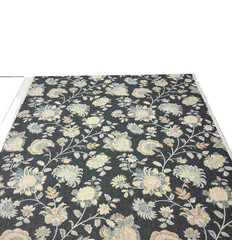 RICHLOOM BRONTE GRAPHITE GRAY JACOBEAN FLORAL MULTIUSE FABRIC BY THE YARD 54″W