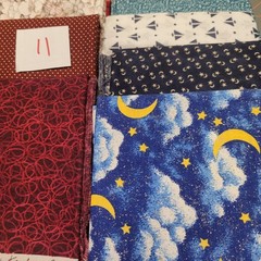 LOT OF 15 FAT QUARTERS COTTON FABRIC ASSTD COLORS & DESIGNS lot 11