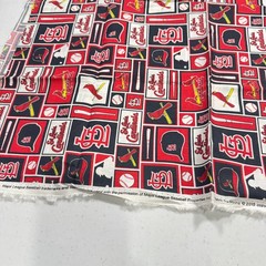 fabric traditions quilting cotton MLB red baseball cardinals 2015 28×58 1.6 yard