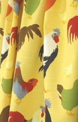 NEW Duralee FABRIC BY THE YARD – CLUCK CLUCK Roosters, Chickens, Hens, Chicks