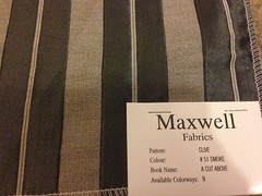 Maxwell Fabrics~Clive~SMOKE~18″ x 17.5″ REVERSIBLE Make a pillow! MSRP $48.30/YD