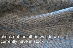 Tweed material by the metre in plain green – fabric by the yard