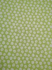 Lot of Vibrant Blue and Green Floral Fabric, 1lb 5oz