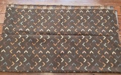 Chevron Upholstery Fabric 2 Yards 24″ M.S.T. 27 99 Brown Textured Crafts