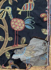 Swavelle Millcreek CRAZY OL BIRD Fabric Tapestry Upholstery Heavy 4 Yards +