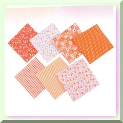 Printed Linen Fabric Pack 2 Pieces 25x25cm