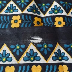 KANGA East African Fabric Material 42″ x 54″ Swahili Blessing Proverb Sunflag