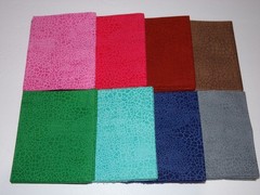 16 FQ Quality Cotton Fabric Lot – 1 Design – 8 Colors