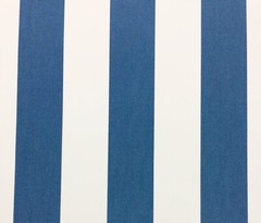 SUNBRELLA CABANA REGATTA BLUE WHITE STRIPE OUTDOOR MULTIUSE FABRIC BY YARD 54″W