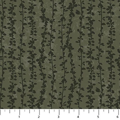 Tranquility By FIGO Fabrics – Green Vine Stripe #91146-76