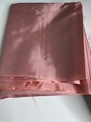 Vtg 1960s Silky Polyester Nylon Satiny Shiny Pink Dress Fabric 4yds