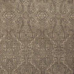 Beige Damask With Copper Lurex Fabric By The Yard, 54 inches Jacquard Fabric