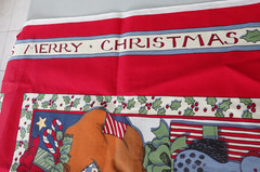 Vintage Fabric Traditions Susan Winget Christmas Santa Quilt Panel Blocks #2021