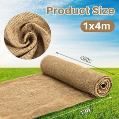 Burlap Fabric Roll – Garden Burlap Fabric Roll 40″ X 13 Feet Natural Burlap Mate