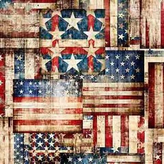 1776 By Quilting Treasures – Red/Navy Patchwork #31663-RN