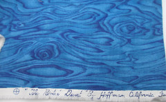 OOP Hoffman Cotton Fabric ~ The Painted Desert Blue Wood Grain ~ BTHY
