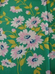 Heather Bailey Fabric True Kisses Daydream Teal Green BTFQ 18 x 22 Figo 90365