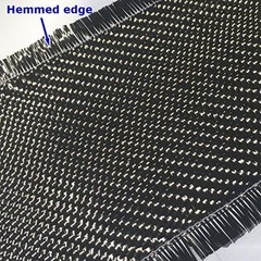 5 Ft x 12″ Carbon Fiber Fabric 2×2 Twill Weave 3K/220g Cloth DIY Material