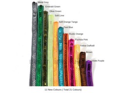 Sequin Ribbon Trimming Tape Border 10mm,Single Line Embellishment Neotrims