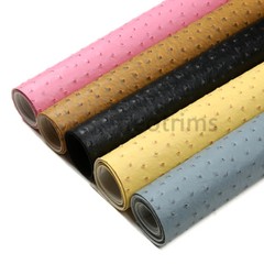 Neotrims Ostrich Skin Faux PVC PU Leatherette Fabric,Fat Square,Light Upholstery