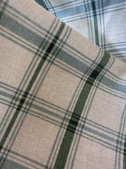 WAVERLY Picnic Plaid FABRIC 4.75 yds x 56” Green Blue Farmhouse Country Classic