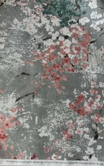 Dewdrop Floral Wildflowers Blush Pink Gray – Richloom Cotton Canvas Fabric
