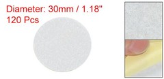120Pcs Round Felt Circles 30mm (1-1/8″) Non-Woven Felt Fabric Sticker White