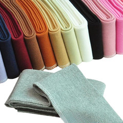 Finished Rib Knitted Fabric Seamless Ribbed Trim Fabric for Sewing Sleeve Cuffs