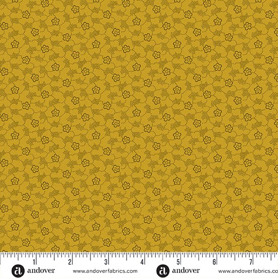 ANDOVER – Little Gems by Andover Fabrics – Floral Dot – Yellow 1/4yd