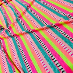 Spandex Stretch Fabric Animated Colorful Stripes print 60″ wide Swimsuit By Yard