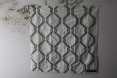 Robert Allen, Vangali, Embroidered Geometric, 26.50″ W X 26.50″ L, Clr Driftwood