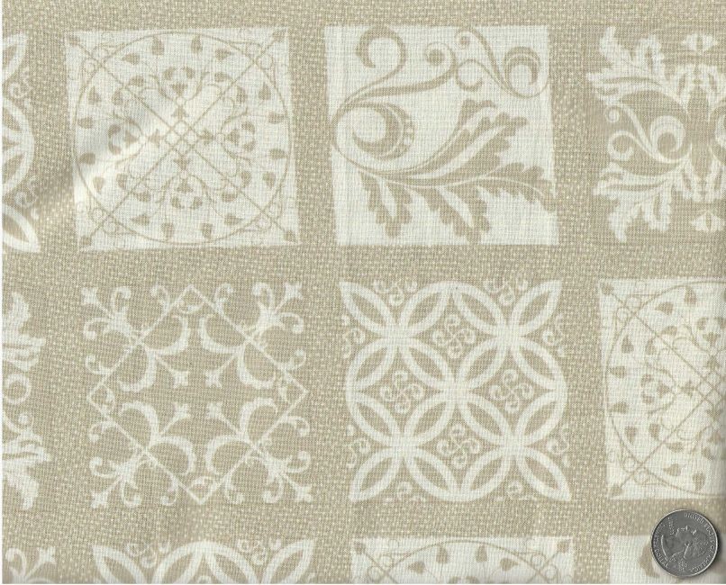 Studio E ~ essentials filigree squares ~ tonal tan ~ 2.5 yds